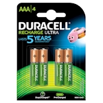 Akku-Batterien Duracell recharge ultra